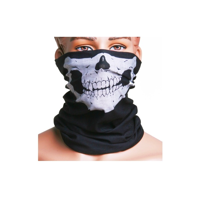Multifunktions ansiktsmask - halsduk - dödskallemönster