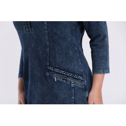 Knitted denim dress - plus sizeDresses