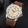 NAVIFORCE - classic sports watch - quartz - leather strap - waterproofWatches