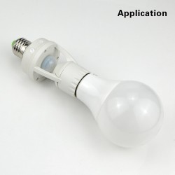 E27 glödlampshållare - med infraröd PIR-rörelsesensor