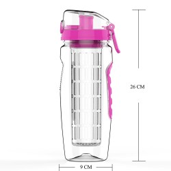 Vattenflaska / fruktinfuser - BPA-fri - 800ml / 1000ml