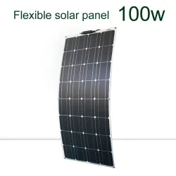 Solpanelssats - flexibel - 100W / 200W / 300W - 12V / 24V - med PV-kontakt - batteriladdarmodul
