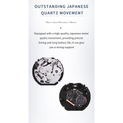NAVIFORCE - fashionable Quartz watch - leather strap - waterproof - gold / whiteWatches