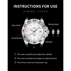 LIGE - stainless steel Quartz watch - waterproof - blackWatches