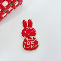 Vikbar telefonhållare - ställ - röd kinesisk kanin