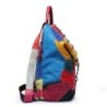 Läderryggsäck - med nitar - färgglada regnbågsfärger