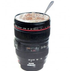 Kaffemugg i plast - kameralinsdesign - 420 ml