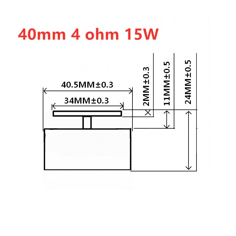 Ljudhögtalare - fullt spektrum - neodym - 40 mm / 44 mm / 50 mm- 15 W / 20 W / 25 W
