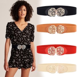 Elastic canvas belt - with decorative metal buckleBelts