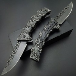 Vikbar taktisk kniv - kedjedesign
