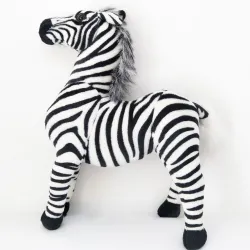 Realistisk zebra - plyschleksak