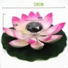 Soldriven blomma - lotusform - LED - fontän / damm flytande dekoration