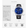 OUKESHI - Quartz stainless steel watch - leather braceletWatches