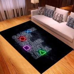 Dekorativ golvmatta - matta - spelkonsolsymboler