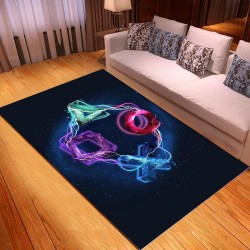 Dekorativ golvmatta - matta - spelkonsolsymboler