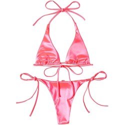 Sexig bikiniset - metallisk färgeffekt