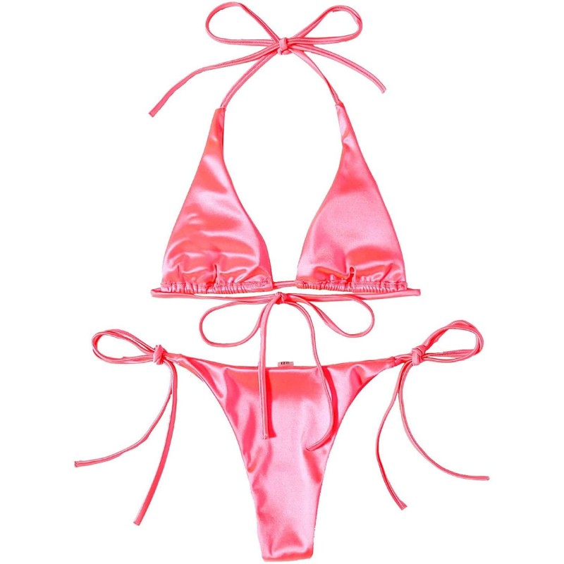 Sexig bikiniset - metallisk färgeffekt