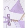 Sexig bikini set - med kristall / metall dekorationer