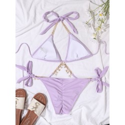 Sexig bikini set - med kristall / metall dekorationer