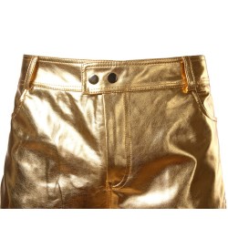 Fashionable shiny metallic pantsPants