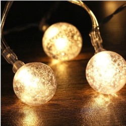 LED-snöre - girland med kulor - batteridriven