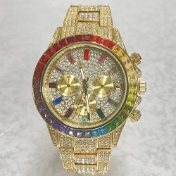 MISSFOX - luxury Quartz watch - rainbow diamonds - waterproofWatches