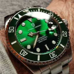 Pagani Design - automatic stainless steel watch - waterproof - greenWatches