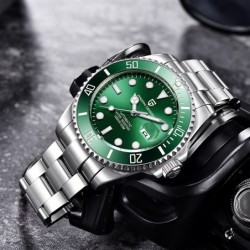 Pagani Design - automatic stainless steel watch - waterproof - greenWatches