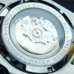 Pagani Design - automatisk klocka i rostfritt stål - vattentät - svart