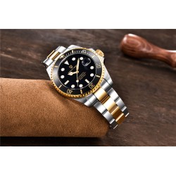 Pagani Design - automatic stainless steel watch - waterproof - gold / blackWatches