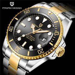 Pagani Design - automatic stainless steel watch - waterproof - gold / blackWatches