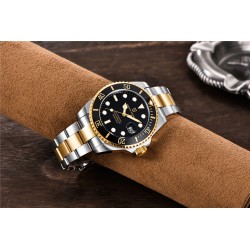 Pagani Design - automatic stainless steel watch - waterproof - gold / blackWatches