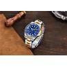 Pagani Design - automatic stainless steel watch - waterproof - gold / blueWatches