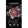 LIGE - stainless steel Quartz watch - waterproof - silicone strap - greenWatches