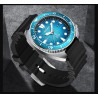 LIGE - stainless steel Quartz watch - waterproof - silicone strap - blueWatches