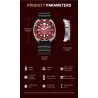 LIGE - stainless steel Quartz watch - waterproof - silicone strap - brownWatches
