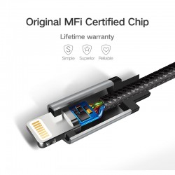 Ugreen - 24A MFi - USB till blixt - datakabel - snabbladdare