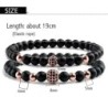Vita stenpärlorarmband - dekorativa kristallkulor - 2 st