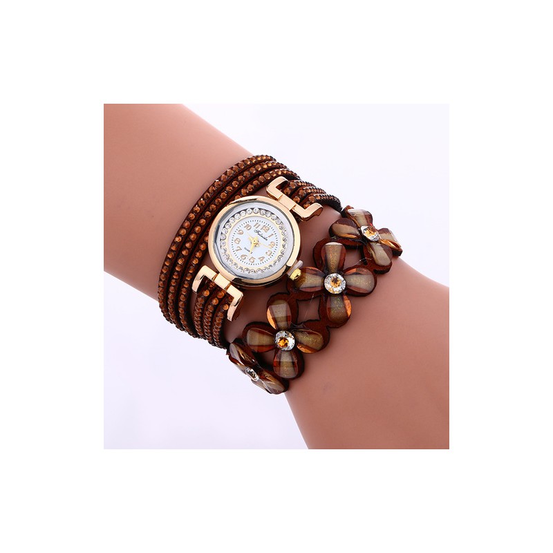 Multilayer crystal bracelet - with watchBracelets