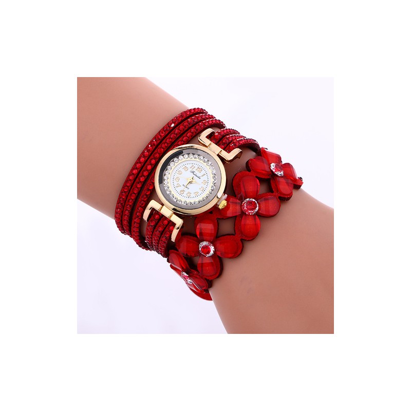 Multilayer crystal bracelet - with watchBracelets