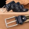 Elegant leather belt - with metal buckleBelts