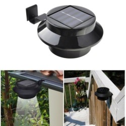 Solar trädgård / staket ljus - vattentät lampa - 3 LED