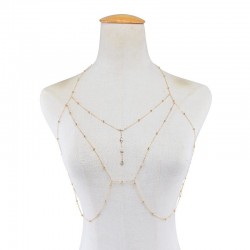 Tofs kroppskedja / halsband - med kristaller