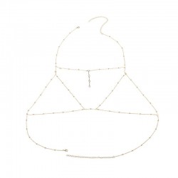 Tofs kroppskedja / halsband - med kristaller
