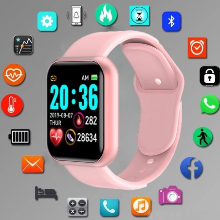 Digital Smart Watch - LED - Bluetooth - Android - IOS - unisexSmart-Wear