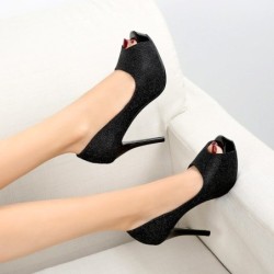 Sexy high heeled pumps - open toeHigh heels