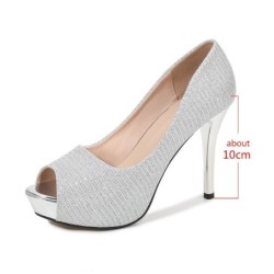 Sexy high heeled pumps - open toePumps