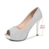 Sexy high heeled pumps - open toeHigh heels