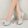 Sexy high heeled pumps - open toeHigh heels