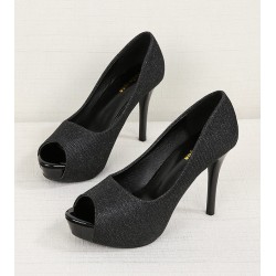 Sexy high heeled pumps - open toeHigh heels